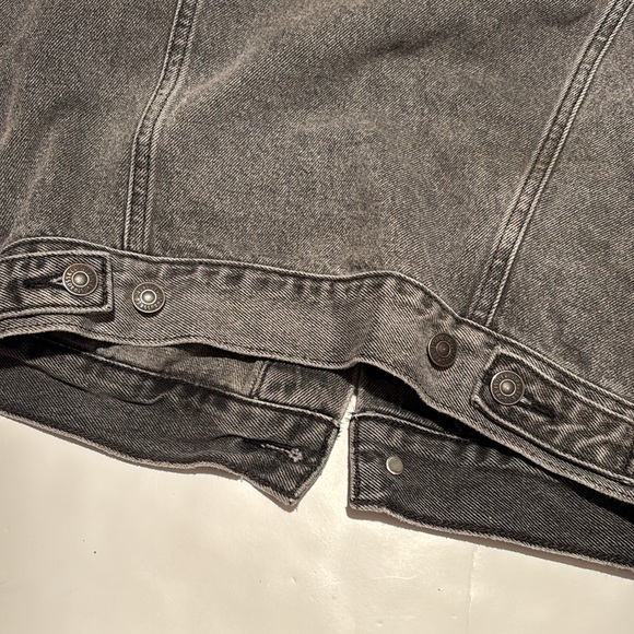 Levi's Men's Charcoal Denim Jean Jacket S vintage - Picture 13 of 13